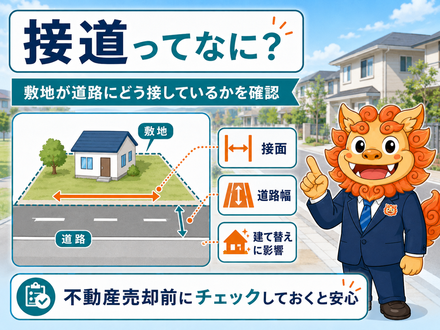 敷地と道路の関係「接道」とは？